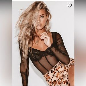 Princess Polly Leonie Bodysuit in Black